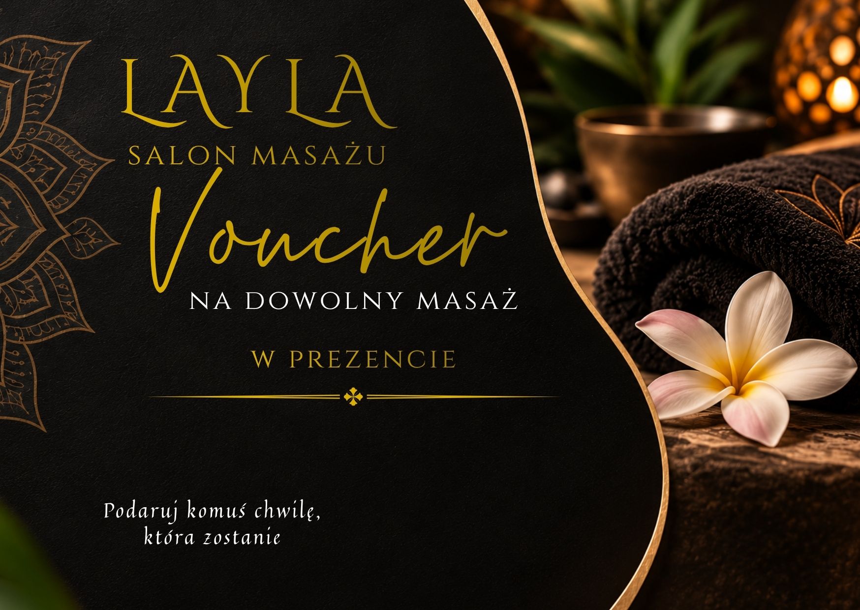 Voucher na prezent – dowolny masaż w Layla